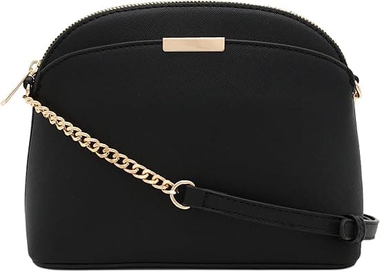 FashionPuzzle Saffiano Small Dome Crossbody bag with Chain Strap on Amazon.ae - Price Tracker