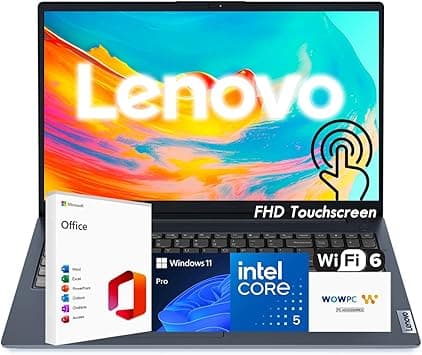Lenovo IdeaPad Business Laptop, 15.6" FHD Touchscreen Display, Intel 13th 10-Core i5 CPU (Up to 4.6 GHz), 16GB RAM, 1TB SSD, Copilot AI Ready, Wi-Fi 6, Windows 11 Pro with Microsoft Office, WOWPC USB - Amazon.ae Price Tracker