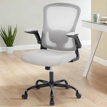 Ergonomic Mesh Office Chair – Adjustable Reclining Desk Chair with 120° Flip-Up Armrests, Rolling Computer Chair for Study or Conference, Breathable Mesh Task Chair for Home & Office,Gray on Amazon.ae - Price Tracker