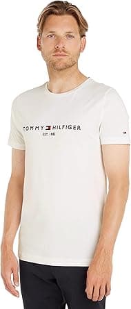 Tommy Hilfiger Mens Core Tommy Flag Logo Tee T-Shirt on Amazon.ae - Price Tracker