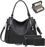 Hobo Bags for Women Handbags Purse Large Ladies Crossbody Purses Shoulder Bag Boho Designer 3pcs Set Faux Leather - Best Deal Finder
