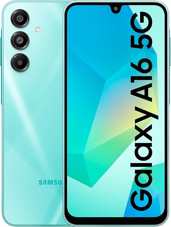 Samsung Galaxy A16 5G (Light Green, 6GB RAM, 128GB Storage) | Super AMOLED | 50MP Triple Camera with Ultra Wide Lens | 6 OS &amp; 6 Years Security Updates | IP54 | Tap &amp; Pay | 5000mAh India on Amazon.ae - Price Tracker