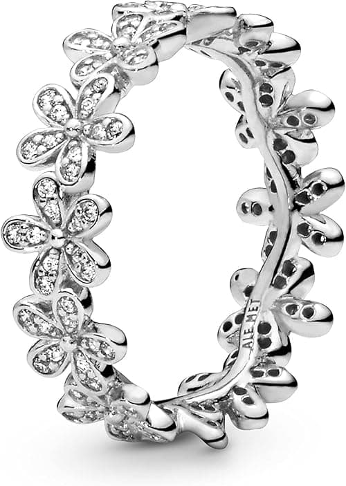 PANDORA Garden Silver Daisy Ring with Cubic Zirconia on Amazon.ae - Price Tracker