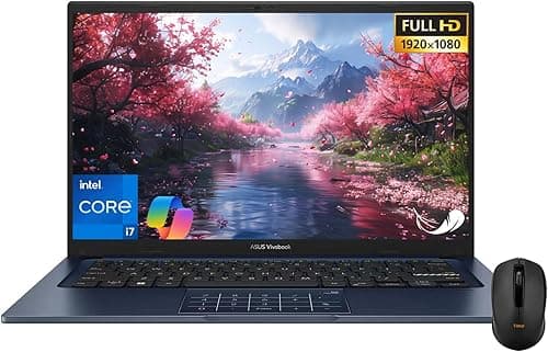 ASUS Vivobook 14" Laptop - FHD (1920 * 1080) - Intel Core i7-1355U - 10 Cores - Intel UHD Graphics - Copilot - Privacy Camera - Windows 11 Home - w/Wireless Mouse (12GB RAM | 512GB SSD) on Amazon.ae - Price Tracker