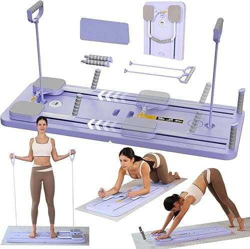 GDSHGS Upgraded Pilates Reformer Machine for Home Multifunctional Abdominal Board Automatic Rebound Ab Roller Wheel Training Board Full Body Workout Equipment on Amazon.ae - Price Tracker