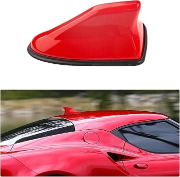 Turcee Car Shark Fin Antenna Cover,Roof Aerial Base Antenna Cover Replacement Car Decorations,Stylish Shark Fin Antenna Automotive Exterior Accessories for Most Cars SUVs Trucks (Red) on Amazon.ae - Price Tracker