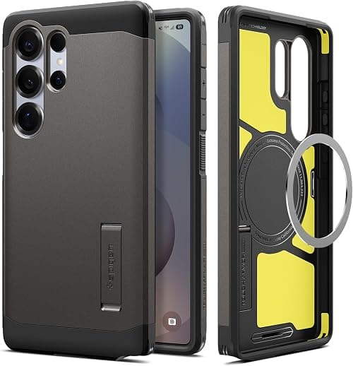 Spigen Tough Armor MagFit for Samsung Galaxy S25 ULTRA case cover [MagSafe Compatible] - Gunmetal on Amazon.ae - Price Tracker