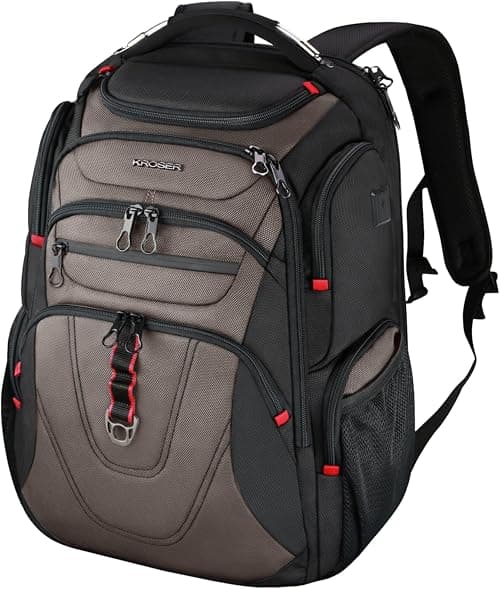 KROSER Travel Laptop Backpack Heavy Duty Computer Backpack with Hard Shell Saferoom RFID Pockets Water-Repellent Business College Daypack Stylish School Laptop Bag for Men/Women on Amazon.ae - Price Tracker
