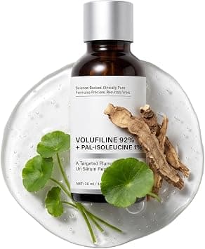 Volufiline 92% Serum with 1% Pal-Isoleucine, Skin Plumping & Firming Face Ampoule, Skin Elasticity Booster for Under Eye, Hollow Cheeks & Fine Lines, Lightweight Hydrating Serum 30ml - Best Deal Finder