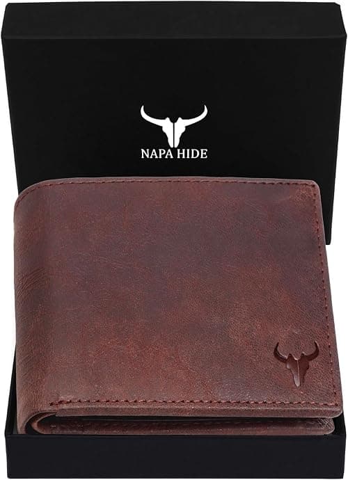 NAPA HIDE Men Leather wallet for Men Travel Accessory- Bi-Fold Wallet on Amazon.ae - Price Tracker
