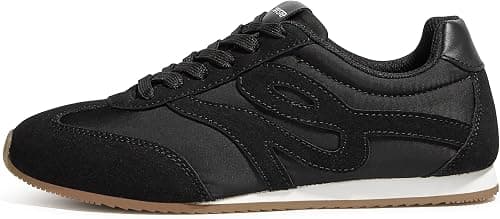 LUCKY STEP Women's Fashion Sneakers Thin Sole Lightweight Retro Athletic Sneakers Casual Lace Up Tennis Shoes Walking Footwear on Amazon.ae - Price Tracker