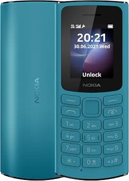 Nokia 105 4G Feature Phone With Long-Lasting Battery, Classic Quality Design , Packed Features, Classic Games, Radio, Flashlight And Plenty Of Storage Space, Dual Sim, RAM 48 Mb, Rom 128 Mb - Blue على Amazon.ae - متتبع الأسعار