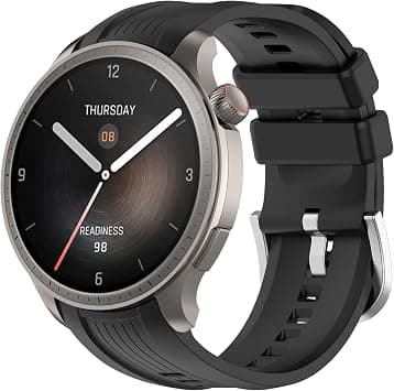 Bangyee Compatible with Amazfit Balance Bands for Women Men, Adjustable Sport Silicone Replacement Watch Bands Straps Wristbands Bracelet Fit for Amazfit Balance (A2286) (Black) - Best Deal Finder