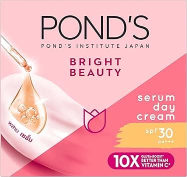 Pond's Bright Beauty, Serum Day Cream, with SPF30, Niacinamide and Vitamin E, 50g on Amazon.ae - Price Tracker