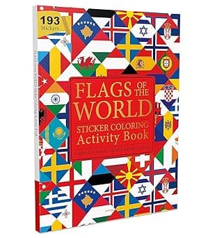 Flags of the World - Sticker Coloring Activity Book For Children : Continent, Country, Capital, Language and Currency - Amazon.ae Price Tracker