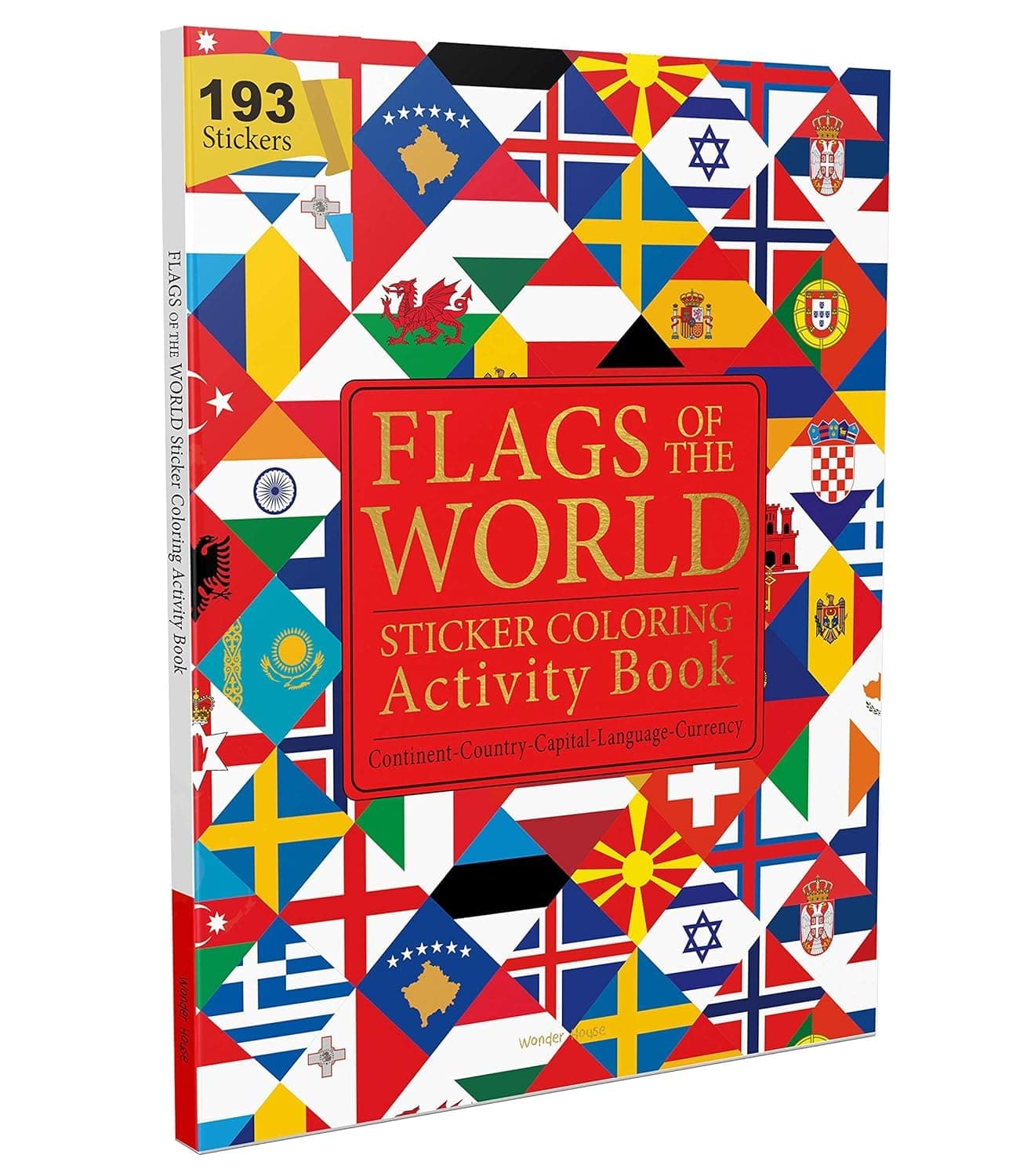 Flags of the World - Sticker Coloring Activity Book For Children : Continent, Country, Capital, Language and Currency on Amazon.ae - Price Tracker