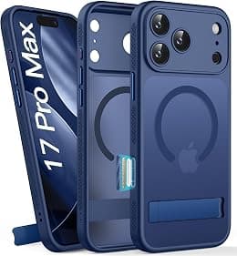 Vihibii for iPhone 17 Pro Max Magnetic Case with Stand, Blue - Best Deal Finder