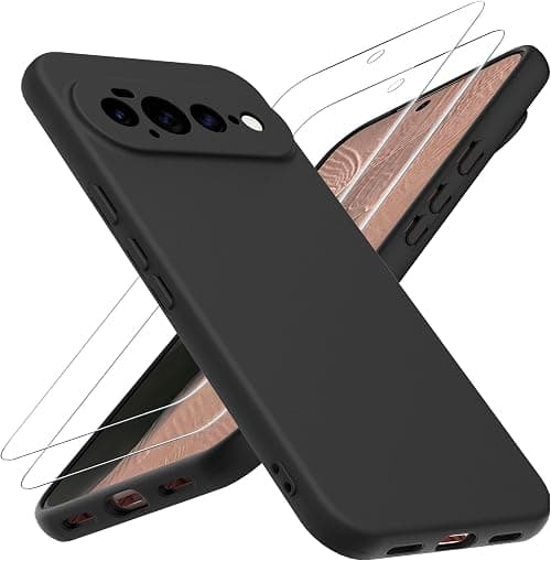 WFTE Compatible with Google 2026 Pro XL 5G Case, with 2 Tempered Glass Premium Soft Silicone Case Protective Case Scratch-Resistant Soft Dust-Repellent Mobile Phone Case for Google 2026 Pro XL 5G على Amazon.ae - متتبع الأسعار