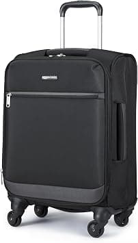 Amazon Basics Softside spinner suitcase 21 Inch (53cm), Black on Amazon.sa - Price Tracker