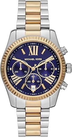 Michael Kors Lexington Chronograph Two-Tone Stainless Steel Women's Watch (Model: MK7218) - Amazon.ae Price Tracker