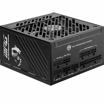 MSI MPG A1250GS PCIE5 Power Supply, 1250W, 80 Plus Gold, ATX 3.1, PCIe 5.1 GPU Support, Dual Native 12V-2x6, Modular Cable with Two Tone 12V-2x6 Ports, ATX Power Supply on Amazon.ae - Price Tracker