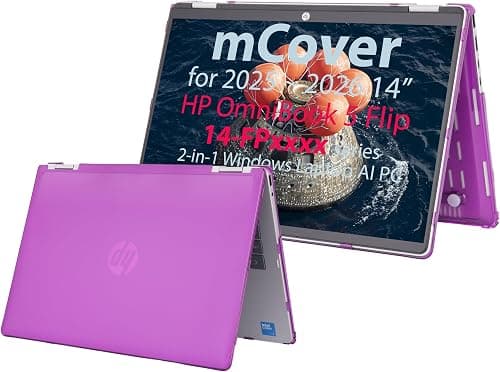mCover Case Compatible Only for 2025-2026 14" HP OmniBook 5 Flip 14-FPxxxx 2-in-1 Windows Laptop Computer (NOT Fitting Any Other HP Models) - Purple on Amazon.ae - Price Tracker