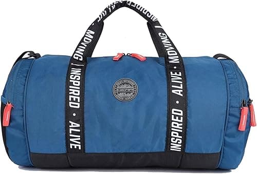 Gear Inspired Alive Moving 33L Large Water Resistant Travel Duffle Bag/Gym Bag/Sports Duffle for Men/Women (Blue) on Amazon.ae - Price Tracker