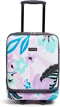 Vera Bradley Hardside Underseat Rolling Suitcase Luggage, Island Floral Purple, Island Floral Purple, One size - Best Deal Finder