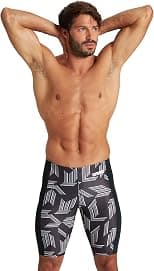 Arena Men's Arena Performance Men's Puzzled Swim Jammer Athletic Swimwear Professional Swimsuit - Best Deal Finder