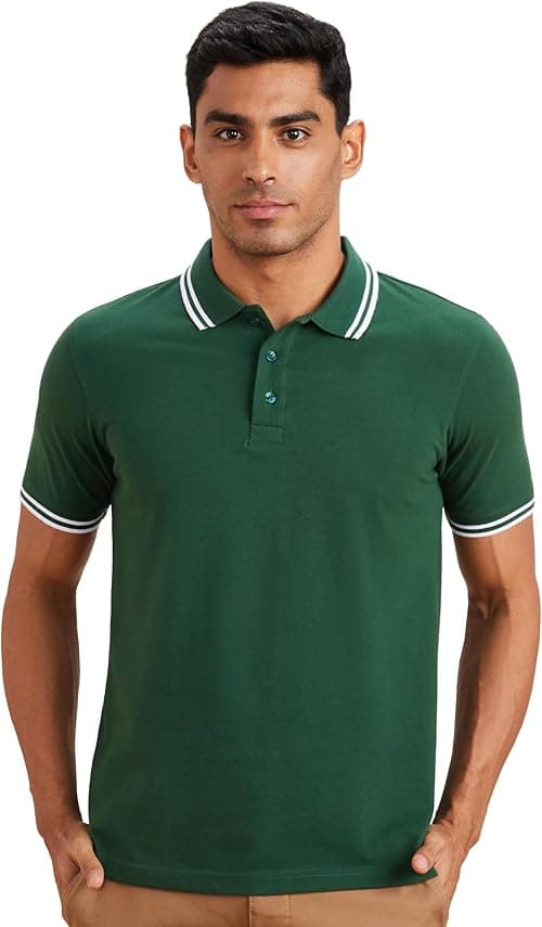 Amazon Brand - Symbol Men's Solid Regular Fit Polo (CT-Single) on Amazon.ae - Price Tracker