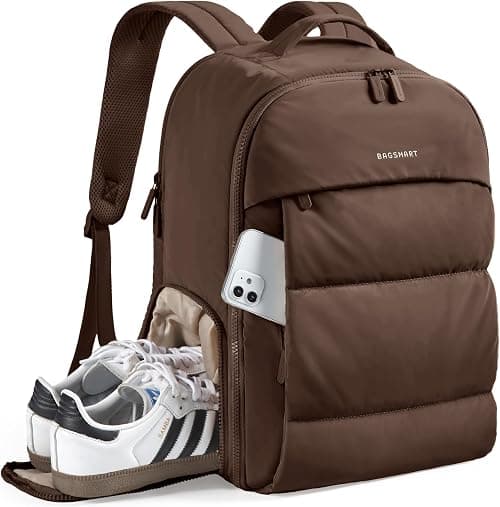 BAGSMART Travel Backpack for Women, Gym Backpack with Shoe Compartment على Amazon.ae - متتبع الأسعار