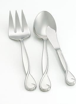 Kate Spade New York Women's Belle Boulevard Serving 3 Piece Set Silver Flatware on Amazon.ae - Price Tracker