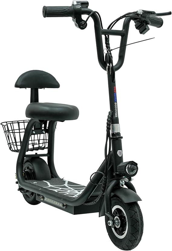 Top Gear E-Scooter TG 550 – Rechargeable Scooter with Rear Basket, Leather Seat,Training Wheels, and Key Start – Brushless Motor, LED Lights – Ideal for up to 80kg on Amazon.ae - Price Tracker