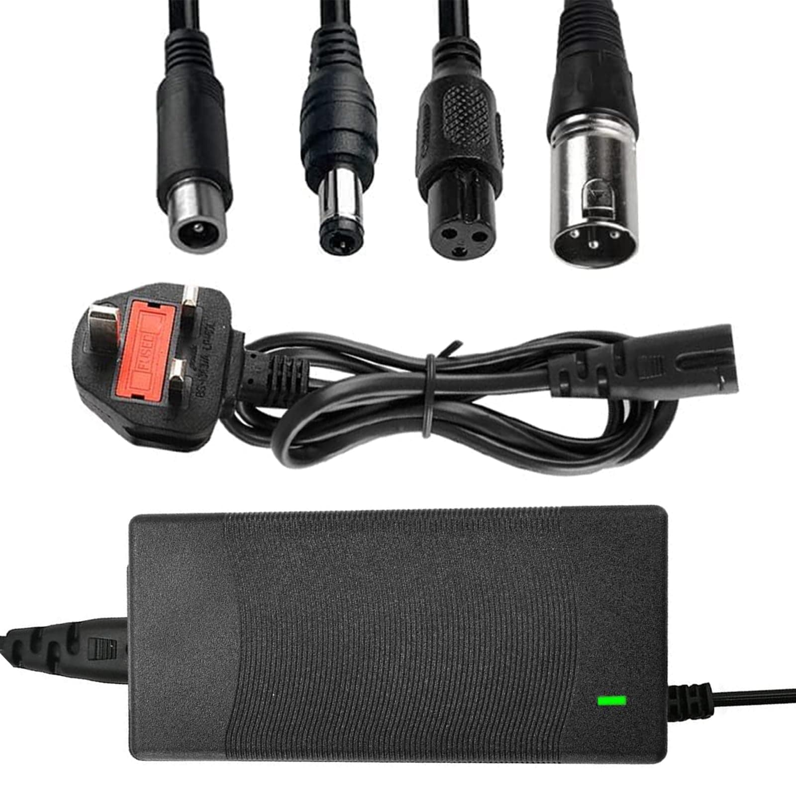MuSylonz 42V 2A Electric Scooter Charger, Fast Charging with 4 Connectors شاحن سكوتر كهربائي, for 36V Li-ion Battery Electrify E-Bike Batterys, for Xiaomi M365/E-Scooters (LED Indicator) on Amazon.ae - Price Tracker