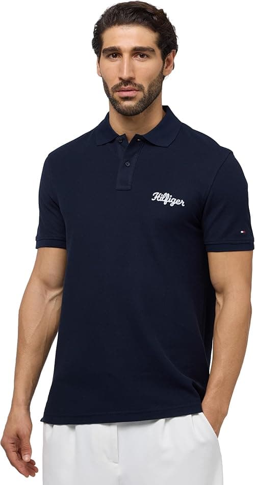 Tommy Hilfiger Mens Ic graphic reg polo Polos (pack of 1) on Amazon.ae - Price Tracker