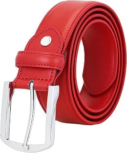 Falari Men Genuine Leather Casual Dress Belt With Single Prong Buckle 16 Colors - Best Deal Finder