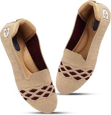Doctor Health Stylish Knitted Design Shoe | Premium Classy Look Flat Jutis | Non Slip Lightweight Shoes Shoe for Women | Dailywear for Women | Women Jutis Bellies on Amazon.ae - Price Tracker