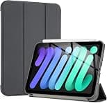ProCase Smart Case for iPad Mini 7 A17 Pro 2024/iPad Mini 6 2021 8.3 Inch iPad Mini 7th/6th Gen Case, Hard Back Cover for iPad Mini 8.3" 7th Gen A2995/A2996/A2993/6th Gen A2567 A2568 A2569 -Grey - Best Deal Finder