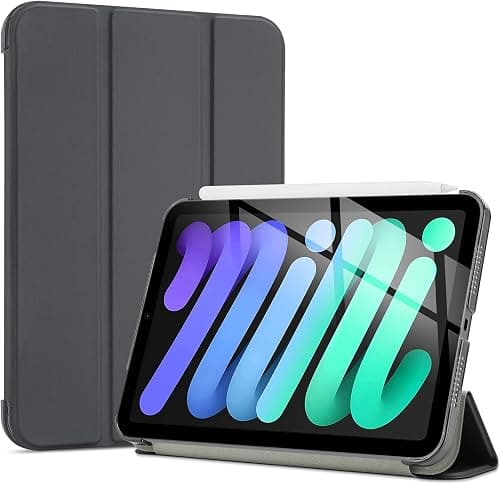 ProCase Smart Case for iPad Mini 7 A17 Pro 2024/iPad Mini 6 2021 8.3 Inch iPad Mini 7th/6th Gen Case, Hard Back Cover for iPad Mini 8.3" 7th Gen A2995/A2996/A2993/6th Gen A2567 A2568 A2569 -Grey on Amazon.ae - Price Tracker