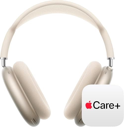 Apple AirPods Max 2 Wireless Over-Ear Headphones, Active Noise Cancellation, Adaptive Audio, Personalized Spatial Audio, Bluetooth Headphones for iPhone – Starlight With AppleCare+ on Amazon.ae - Price Tracker