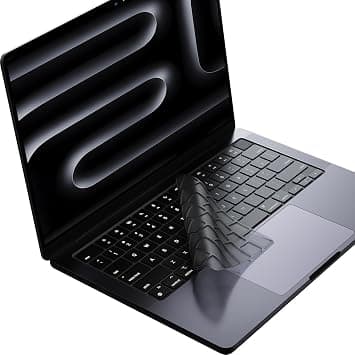 Soonjet Premium Transparent Keyboard Cover Protector, Ultra Thin Keyboard Skin for MacBook Pro 14" & 16" (M1/M2/M3 Pro/Max), MacBook Air 13" & 15" (M2), ARM Compatible, TPU Material, Translucent Color on Amazon.ae - Price Tracker
