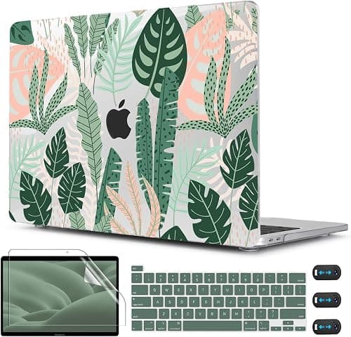 CISSOOK Palm Case for MacBook Pro 13 Inch 2025-2020 Release M2 Chip A2338 M1 A2251 A2289 with Touch Bar, Tropical Hard Shell with Keyboard Cover for MacBook Pro 13, Tropical Palm Leaves on Amazon.ae - Price Tracker