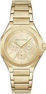 Armani Exchange A|X Women's Multifunction Gold-Tone Stainless Steel Watch (Model: AX4624) - Best Deal Finder