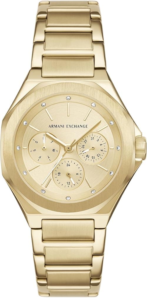 Armani Exchange A|X Women's Multifunction Gold-Tone Stainless Steel Watch (Model: AX4624) on Amazon.ae - Price Tracker