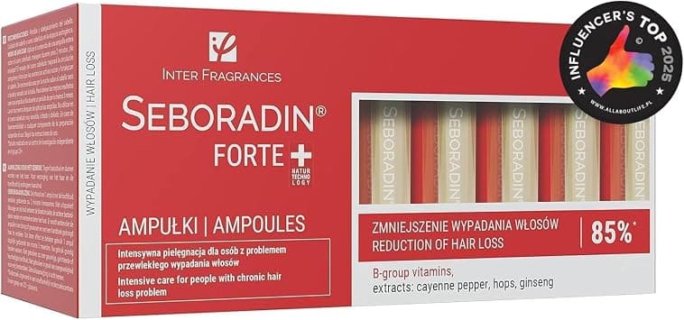 Seboradin Forte Hair Growth Serum, Anti Hair Loss Serum, Chronic Hair Loss and Thinning Treatment, With Natural Extracts and Vitamins, (14 Ampoules - 14 days) - Best Deal Finder