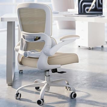 TRALT Office Chair Ergonomic Desk Chair, 330 LBS Home Mesh Office Desk Chairs with Wheels, Comfortable Gaming Chair, High Back Office Chair for Long Hours (Beige) on Amazon.ae - Price Tracker