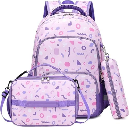 mygreen 3PCS Kids Backpack Set - Waterproof Bookbag with Lunch Box for Girls on Amazon.ae - Price Tracker