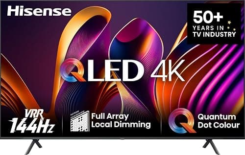 Hisense 85 Inch Smart TV, QLED, 4K Ultra HD, Dolby Atmos, VIDAA Smart OS, 144HZ, Game Mode, AI Picture 85Q72Q Black on Amazon.sa - Price Tracker