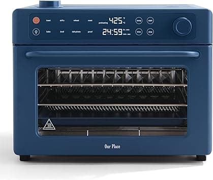 Our Place Large Wonder Oven Pro | 8-in-1 Digital Countertop Oven with Large 32Qt quarts | Non-toxic, Quartz & Stainless Steel | Air Fry, Toast, Roast, Bake, Broil, Reheat & Dehydrate | Blue Salt - Amazon.ae Price Tracker