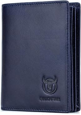 BULLCAPTAIN Large Capacity Genuine Leather Bifold Wallet/Credit Card Holder for Men with 15 Card Slots QB-027 - Best Deal Finder
